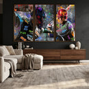 Graffiti Baseball Player Street Art Wall Art Canvas Print by MyGreatCanvas | Canvas Wall Art Prints | Photo Prints & Wall Decor