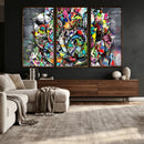 Abstract Graffiti Collage Street Art Wall Art Canvas Print by MyGreatCanvas | Canvas Wall Art Prints | Photo Prints & Wall Decor