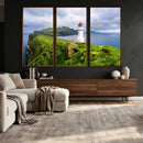 Cliffside Lighthouse Wall Art Canvas Print – Coastal by MyGreatCanvas | Canvas Wall Art Prints | Photo Prints & Wall Decor