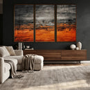 Black Orange Abstract Wall Art Canvas Print Modern Textured by MyGreatCanvas | Canvas Wall Art Prints | Photo Prints & Wall Decor