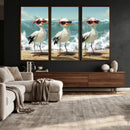 Funny Seagull Wall Art Canvas Print Beach Birds With by MyGreatCanvas | Canvas Wall Art Prints | Photo Prints & Wall Decor