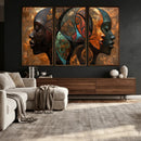 Abstract Afro American Women Wall Art Canvas Print by MyGreatCanvas | Canvas Wall Art Prints | Photo Prints & Wall Decor