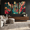 Colorful Japanese Landscape Print: Maximalist Panoramic Wall by MyGreatCanvas | Canvas Wall Art Prints | Photo Prints & Wall Decor