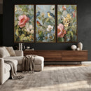 Vintage Birds and Flowers Wall Art Canvas Print, Botanical by MyGreatCanvas | Canvas Wall Art Prints | Photo Prints & Wall Decor