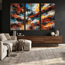 Lyrical Abstrac Wall Art Canvas Print, Orange Blue Abstract by MyGreatCanvas | Canvas Wall Art Prints | Photo Prints & Wall Decor