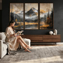 Mountain Lake Canvas Wall Art — Rustic Forest Landscape by MyGreatCanvas | Canvas Wall Art Prints | Photo Prints & Wall Decor