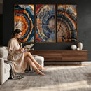 Tree Ring Triptych Canvas Wall Art — Set of 3 Wood Grain by MyGreatCanvas | Canvas Wall Art Prints | Photo Prints & Wall Decor