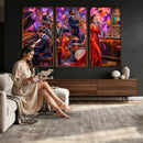 Jazz Band Canvas Wall Art — Jazz Club Singer Saxophone Print by MyGreatCanvas | Canvas Wall Art Prints | Photo Prints & Wall Decor