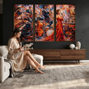 Jazz Band Canvas Wall Art — Jazz Club Singer Saxophone Print by MyGreatCanvas | Canvas Wall Art Prints | Photo Prints & Wall Decor