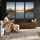 Sandy Dune Path Sunset Canvas Wall Art — Seagulls Beach by MyGreatCanvas | Canvas Wall Art Prints | Photo Prints & Wall Decor