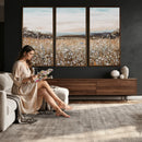 Neutral Wildflower Field Canvas Wall Art — Beige Earth Tone by MyGreatCanvas | Canvas Wall Art Prints | Photo Prints & Wall Decor
