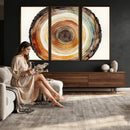 Natural Wood Slice Wall Art Canvas Print, Tree Ring Wall by MyGreatCanvas | Canvas Wall Art Prints | Photo Prints & Wall Decor