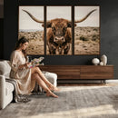 Texas Longhorn Bull Wall Art Canvas Print, Western Farmhouse by MyGreatCanvas | Canvas Wall Art Prints | Photo Prints & Wall Decor