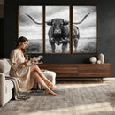 Texas Longhorn Canvas Wall Art Western Bull Desert Moody by MyGreatCanvas | Canvas Wall Art Prints | Photo Prints & Wall Decor