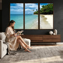 Puerto Rico Beach Paradise Wall Art – Tropical Coastal Print by MyGreatCanvas | Canvas Wall Art Prints | Photo Prints & Wall Decor