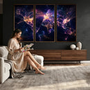 Global Flight Routes Map Canvas Wall Art, Worldwide Aviation Network Print, International Air Travel Wall Decor by MyGreatCanvas | Canvas Wall Art Prints | Photo Prints & Wall Decor