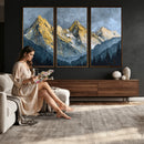 Abstract Mountain Wall Art Canvas Print Modern Landscape Painting Print