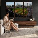 Chicago Cubs Baseball Team Print - Wrigley Field Stadium