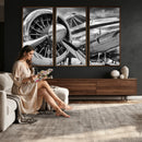 Vintage Antique Airplane Wall Art Canvas Print