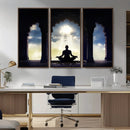 Women and Yoga Wall Art Canvas Print