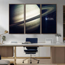 Framed Saturn Wall Art Canvas Print