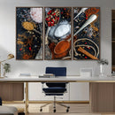 Spices and Seasonings Canvas Wall Art – Colorful Triptych by MyGreatCanvas | Canvas Wall Art Prints | Photo Prints & Wall Decor