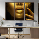 Gold and Women Wall Art Canvas Print by MyGreatCanvas | Canvas Wall Art Prints | Photo Prints & Wall Decor