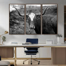 Western Home Wall Art Canvas Print, Framed Texas Longhorn by MyGreatCanvas | Canvas Wall Art Prints | Photo Prints & Wall Decor
