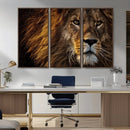 Mighty Lion Wall Art Canvas Print – Majestic Animal Portrait