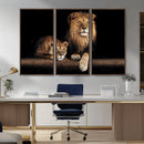 Lion Canvas Wall Art – Majestic Animal Print Artwork for by MyGreatCanvas | Canvas Wall Art Prints | Photo Prints & Wall Decor