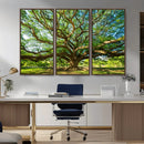 Majestic Oak Tree Wall Art – Serene Nature Canvas Print with