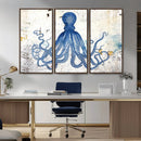 Octopus Canvas Wall Art | Coastal Marine Life Artwork for by MyGreatCanvas | Canvas Wall Art Prints | Photo Prints & Wall Decor