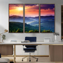 Mountain and Sunset Wall Art Canvas Print by MyGreatCanvas | Canvas Wall Art Prints | Photo Prints & Wall Decor