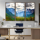Yosemite Park Half Dome 3 Panel Canvas Print | Large Giclée by MyGreatCanvas | Canvas Wall Art Prints | Photo Prints & Wall Decor