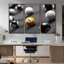 Wall Art Pool Table and Balls Canvas Print by MyGreatCanvas | Canvas Wall Art Prints | Photo Prints & Wall Decor