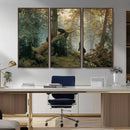 Grizzly Bear Cubs Wall Art Canvas Print