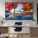 Mount Fuji Canvas Wall Art Japan Autumn Mountain Canvas
