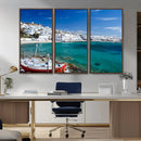 Santorini Wall Art Canvas Print