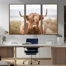 Scottish Serene Highland Cow Canvas Wall Art – Serene