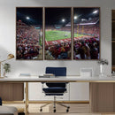 Mississippi State Bulldogs Stadium Wall Art Canvas Print –