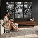 American Football Wall Art Canvas Print Framed Stadium Sport