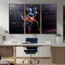 American Football Wall Art Canvas Print, Stadium Sport Wall