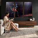 American Football Wall Art Canvas Print, Stadium Sport Wall