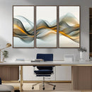 Abstract Wave Canvas Wall Art – Fluid Contemporary Elegance