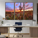 Arizona Desert Sunset Wall Art Canvas Print by MyGreatCanvas | Canvas Wall Art Prints | Photo Prints & Wall Decor