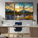 Grand Teton Park Sunrise Wall Art – Vibrant Landscape Canvas by MyGreatCanvas | Canvas Wall Art Prints | Photo Prints & Wall Decor