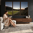 Oregon Ducks Football Team Print - Eugene Autzen Stadium