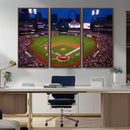 St. Louis Cardinals Baseball Team Print - Busch Stadium Wall by MyGreatCanvas | Canvas Wall Art Prints | Photo Prints & Wall Decor