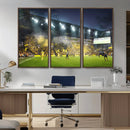 Columbus Crew Stadium Match Triple Canvas Wall Art - Dynamic