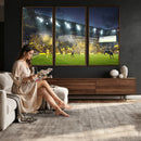 Columbus Crew Stadium Match Triple Canvas Wall Art - Dynamic